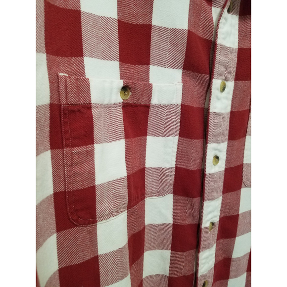 Dockers Women's Drop Shoulders Red/White Plaid Shacket Button Down Sz M NWOT - Picture 6 of 10